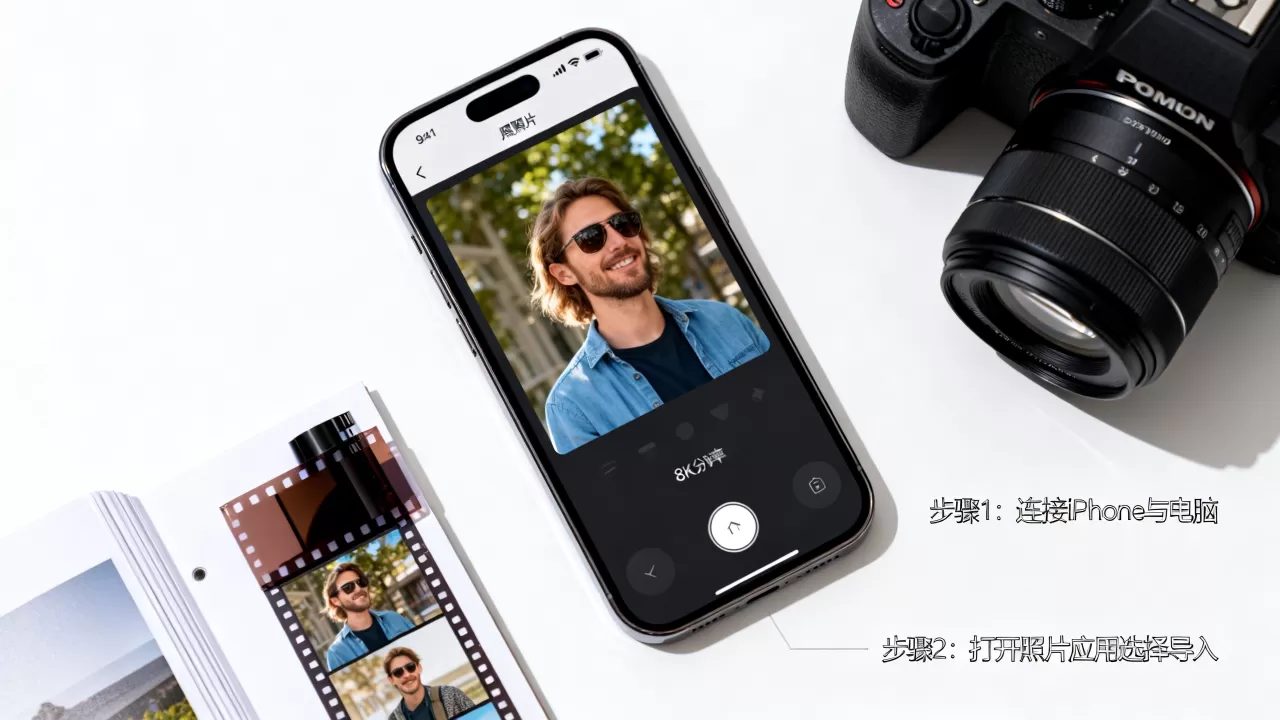 iphone照片怎么导入相机胶卷，iphone照片导入相册