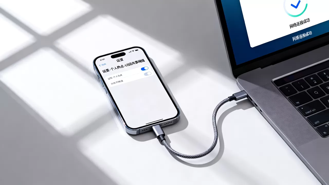 iphone手机怎么连接电脑上网？手机连电脑共享网络方法