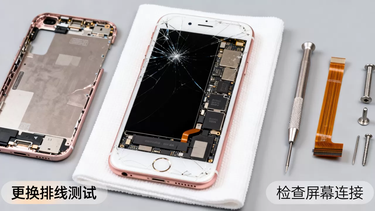 iPhone6S摔了黑屏怎么办，iPhone6S黑屏维修