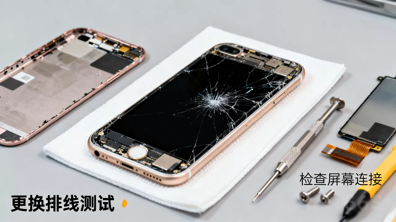 iPhone6S摔了黑屏怎么办，iPhone6S黑屏维修