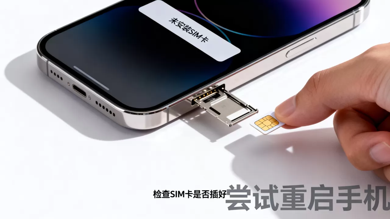 iphone显示未安装sim卡怎么办，iphone不识别sim卡