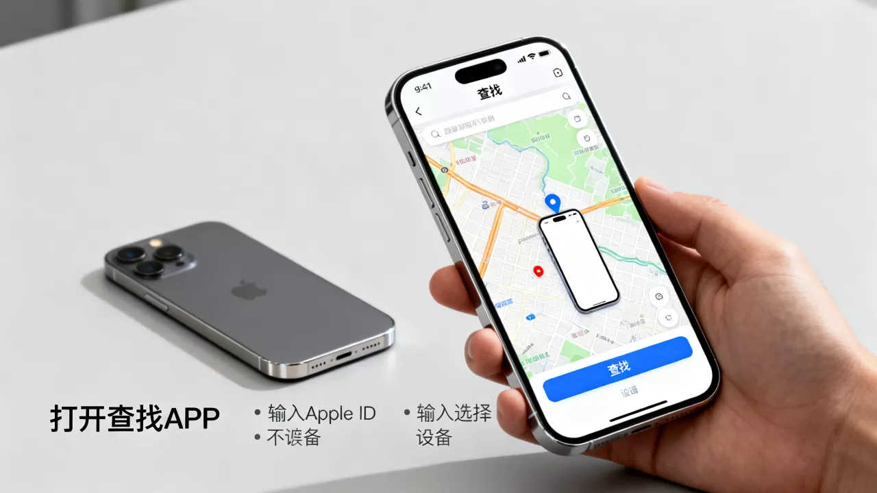 iphone怎么定位别人的手机，查找iphone手机位置