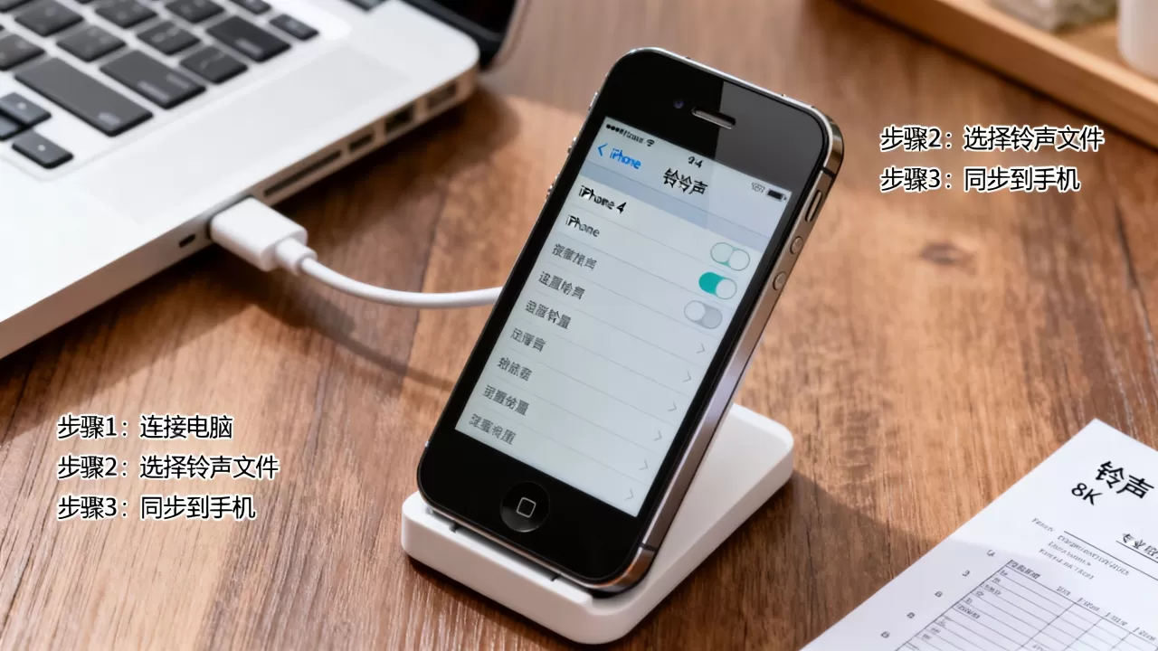iphone4怎样设置铃声，iphone4手机自定义铃声教程