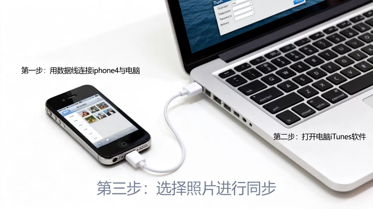 iphone4怎么导入照片，iphone4导入照片教程