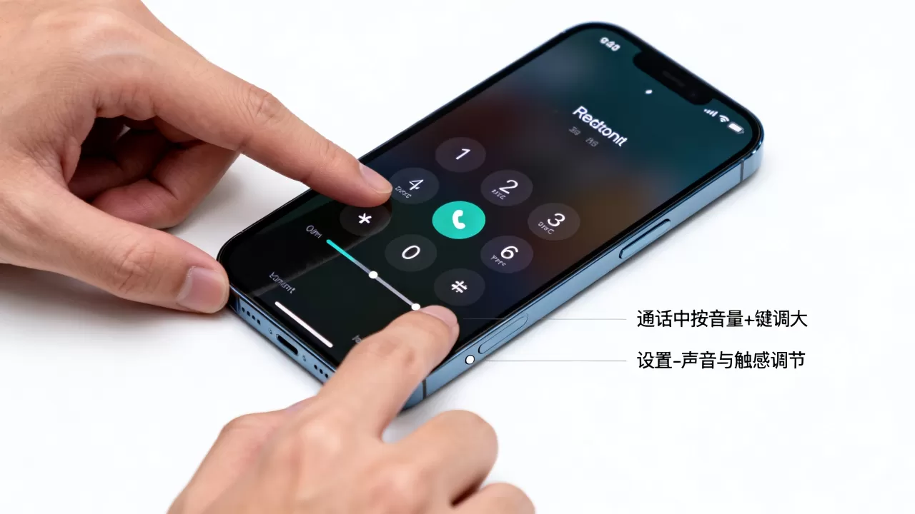 iphone通话没声音怎么调大音量，iphone通话音量调节