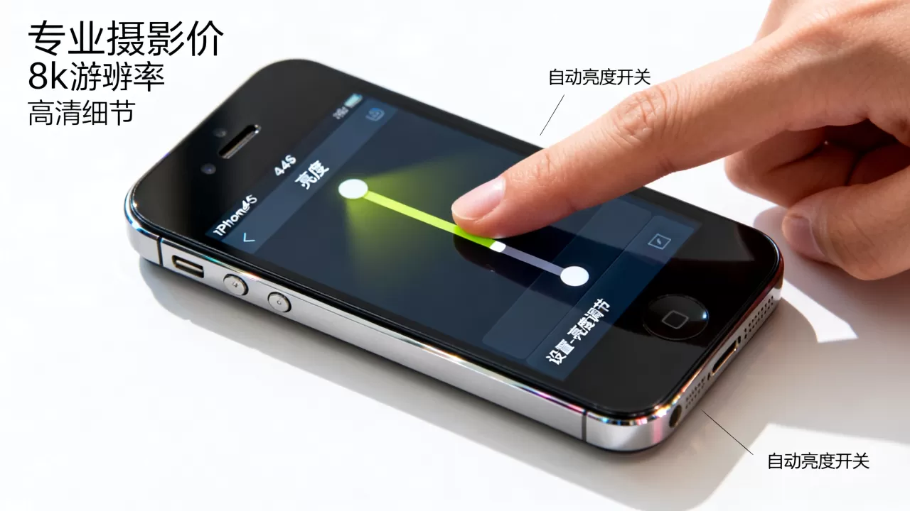 iphone4s屏幕亮度怎么调？iphone4s屏幕亮度低怎么办