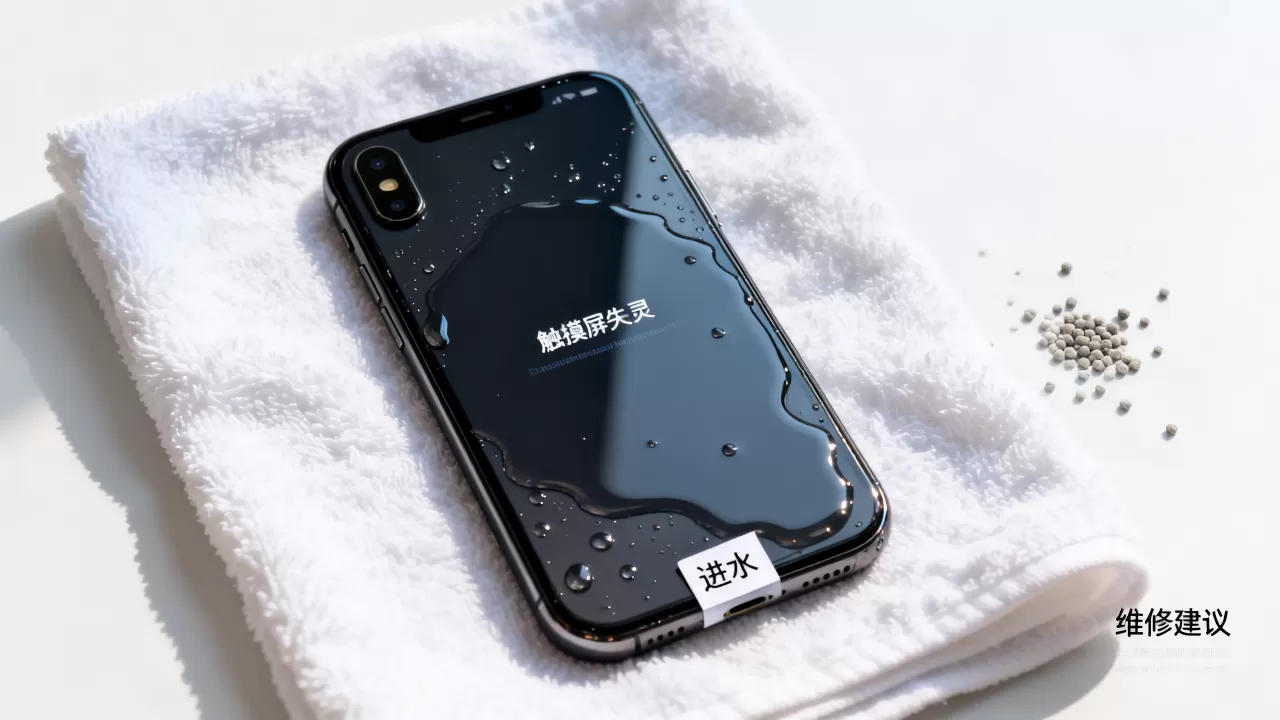 iphone进水触摸屏失灵怎么办，iphone进水维修