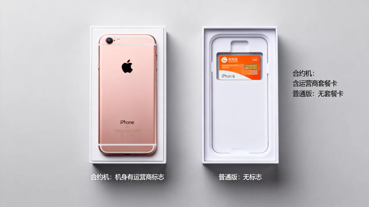 iphone6合约机与普通版有什么区别，iphone6合约机和普通版区别