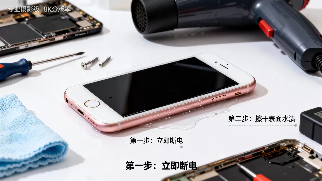 iphone6s进水黑屏怎么办，iphone6s进水黑屏维修