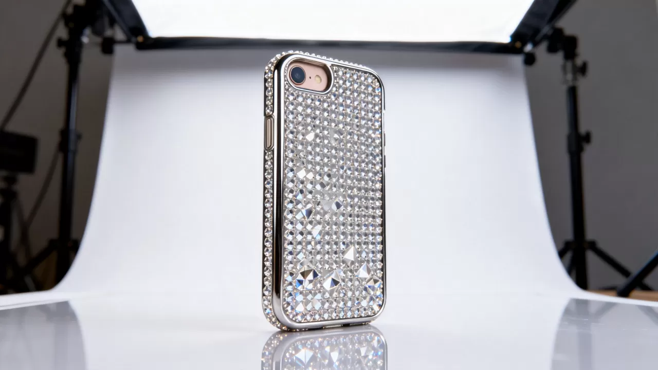 iphone5s镶钻，iphone5s手机壳镶钻水钻