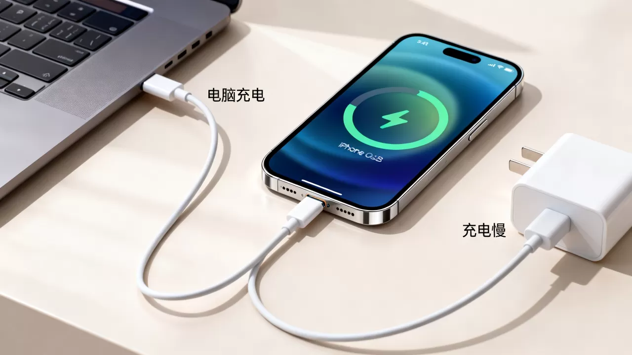 iPhone只能用电脑充电吗？iPhone充电慢怎么办
