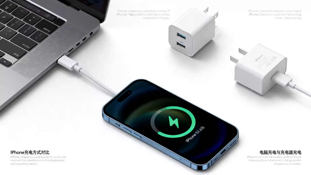 iphone只能用电脑充电吗，iphone充电慢