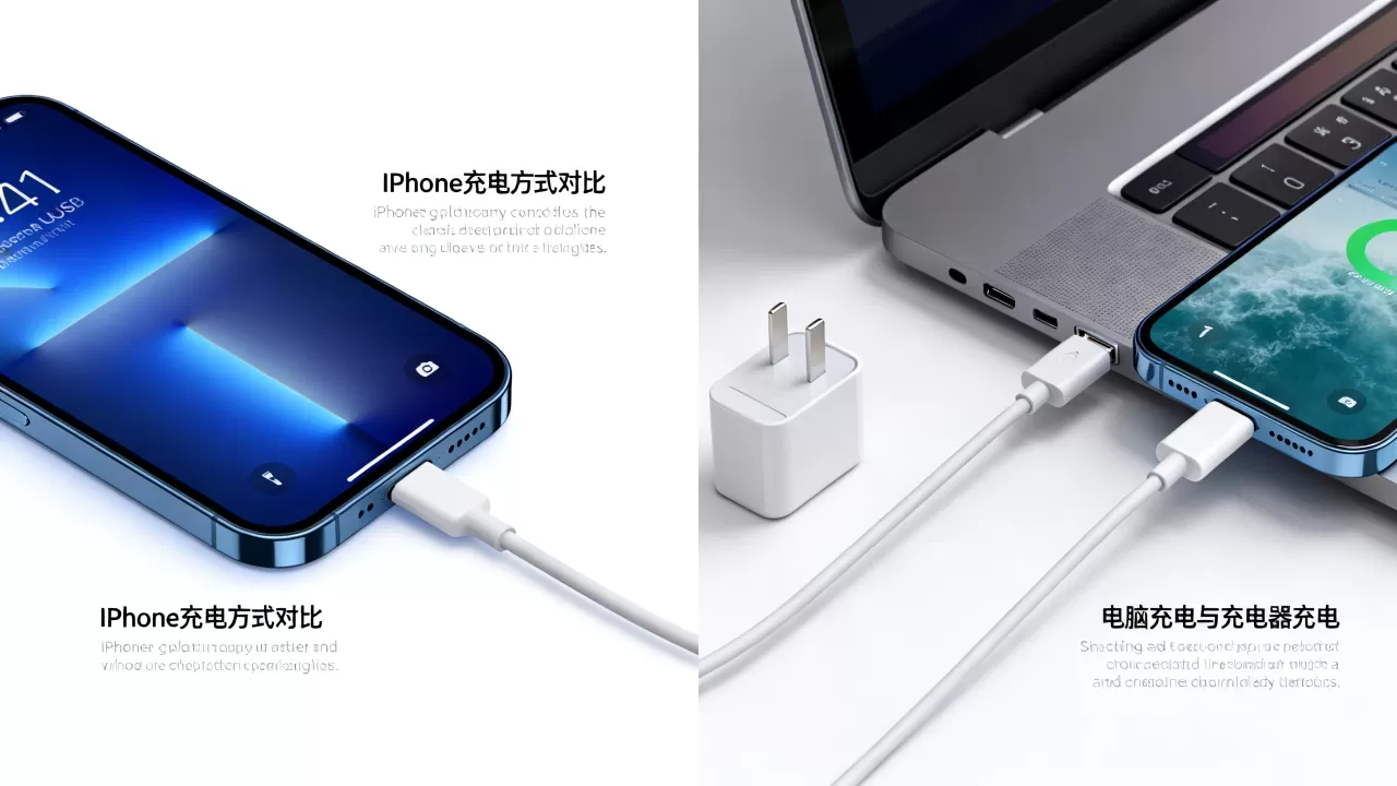 iphone只能用电脑充电吗，iphone充电慢