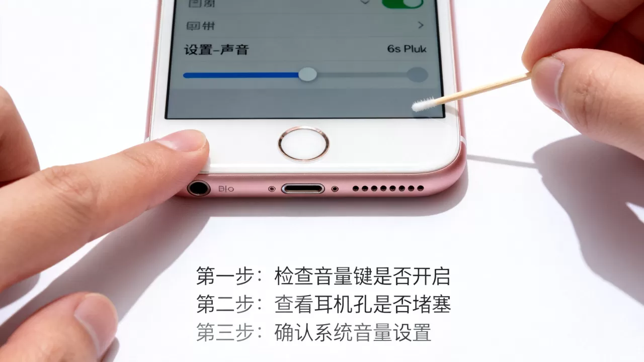 iphone6s plus外放没声音怎么办，iphone6s plus外放