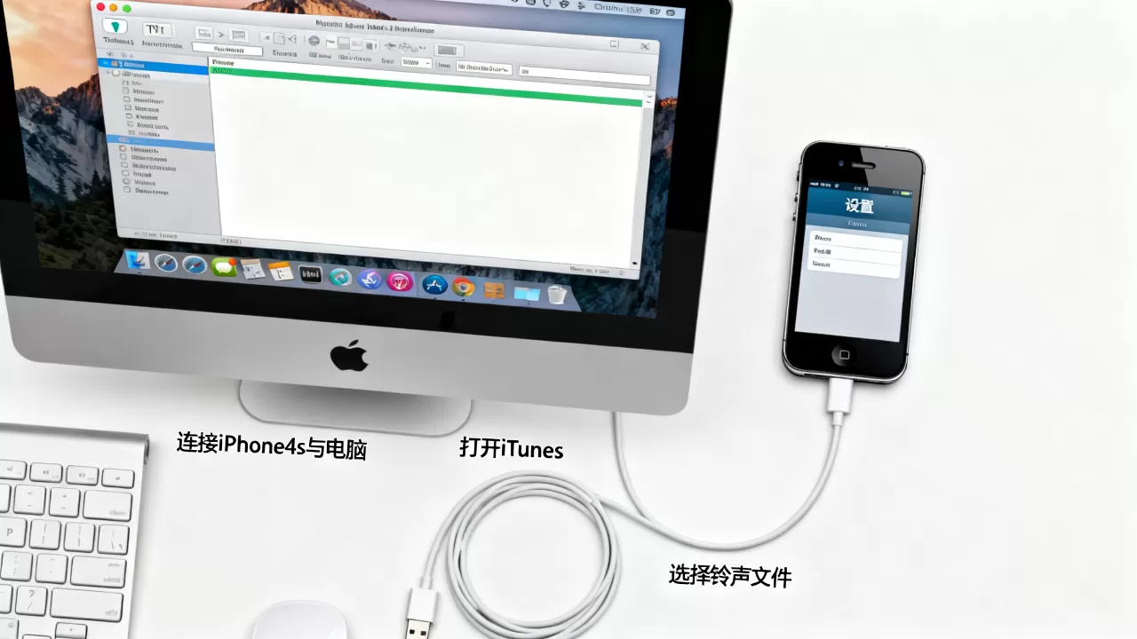 iPhone4s怎么导入铃声，iPhone4s导入铃声教程