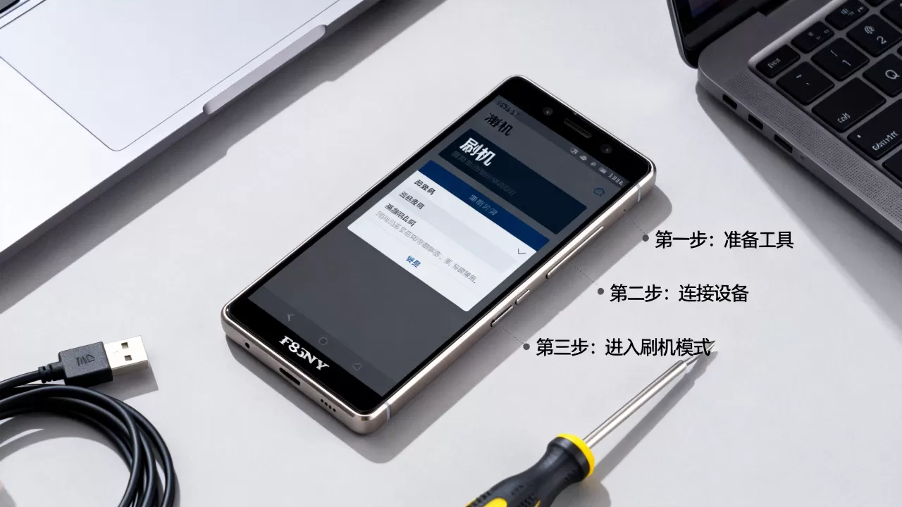 索尼f8332刷机教程，索尼f8332刷机失败怎么办
