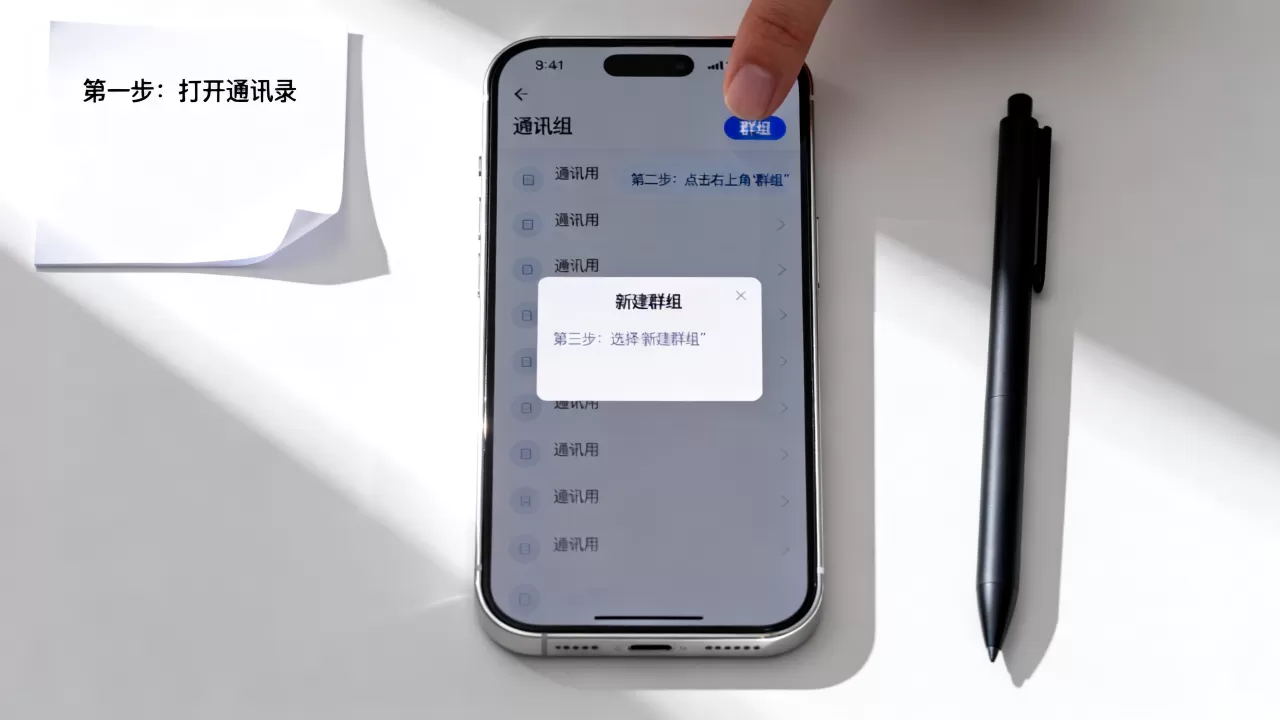 iphone通讯录怎么群组，iphone通讯录如何创建群组