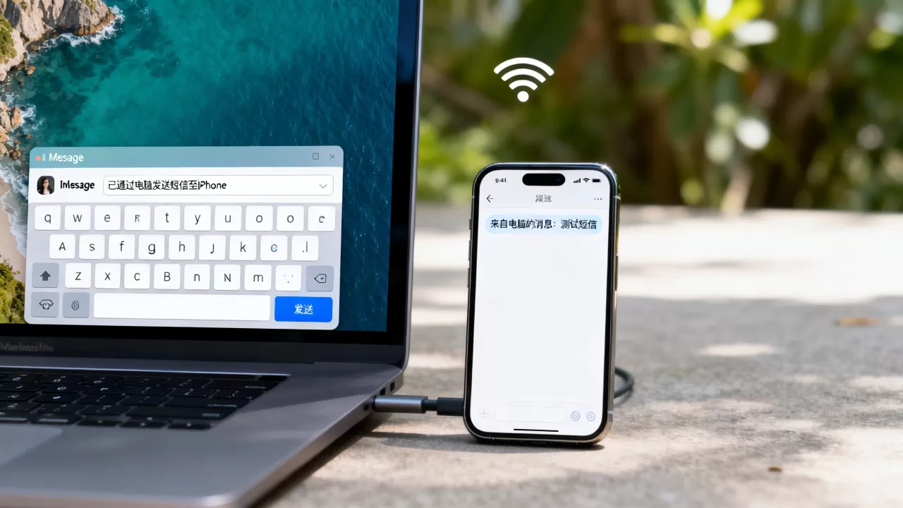 iPhone在电脑上发短信，如何在电脑端给iPhone发短信