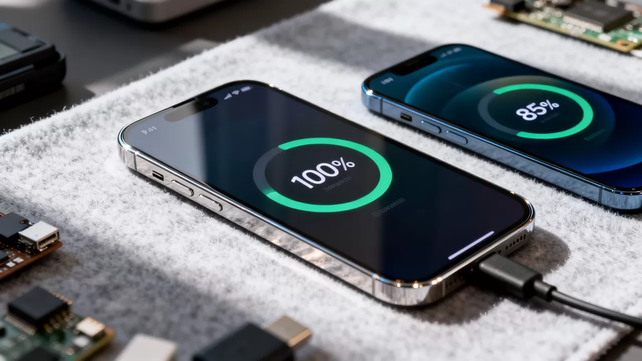 iphone电量一直100%，iphone电量显示100%但掉电快