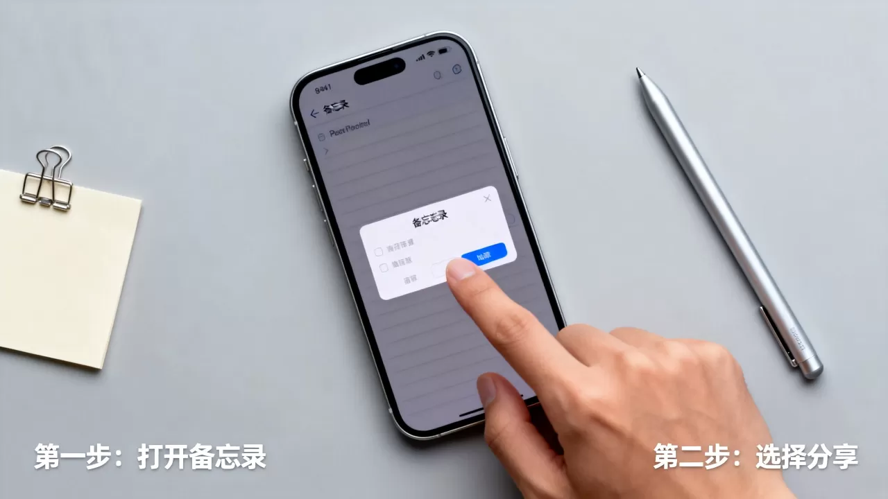 怎么分享iphone备忘录，iPhone备忘录如何分享给别人