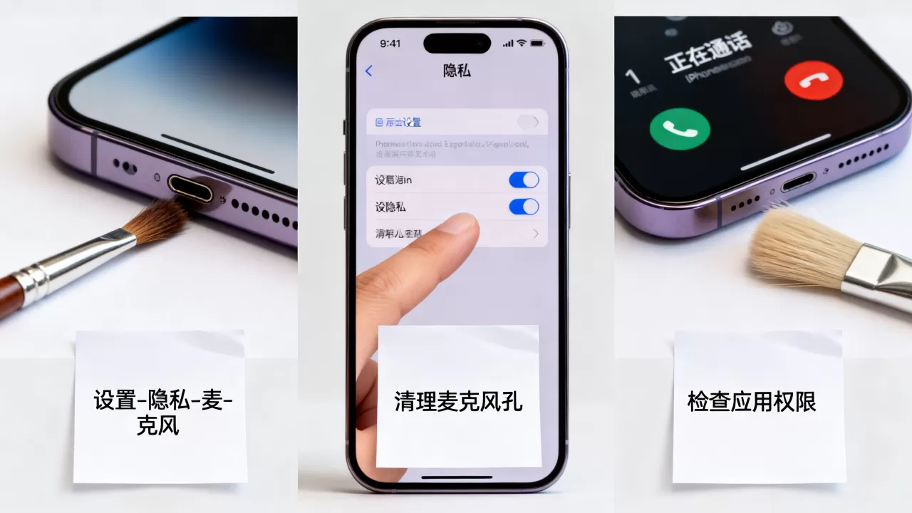 iphone麦克风设置在哪，iphone麦克风没声音怎么办