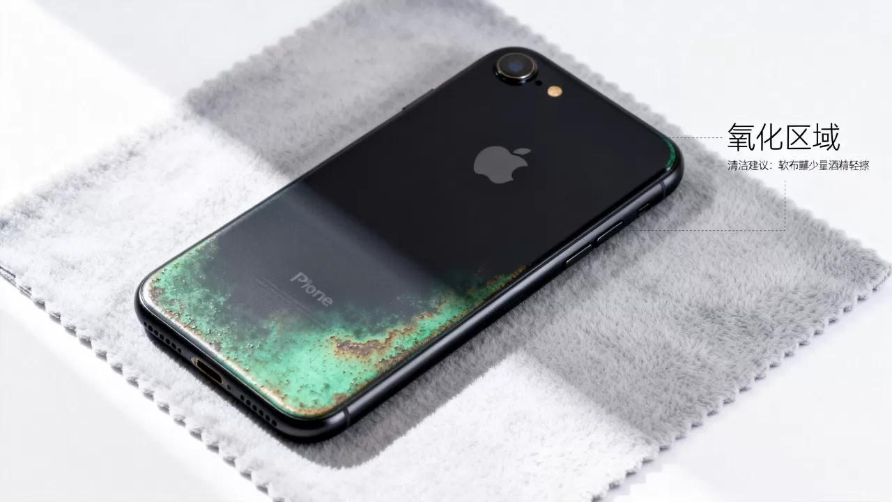 iPhone7亮黑色氧化变绿怎么办，iPhone7亮黑色氧化