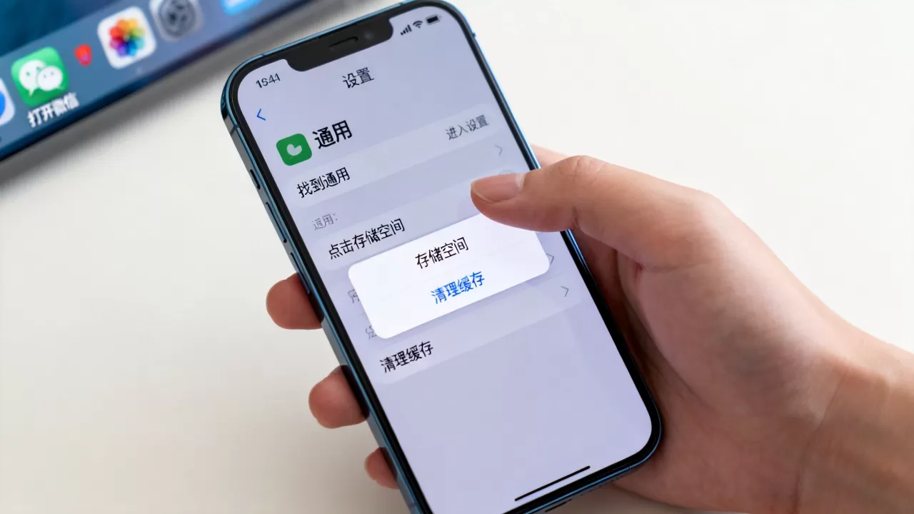 iPhone微信怎么清理缓存，微信清理缓存方法