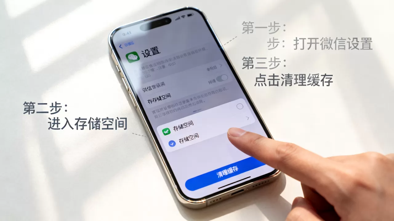 iphone微信缓存怎么清理，iphone微信清理缓存方法