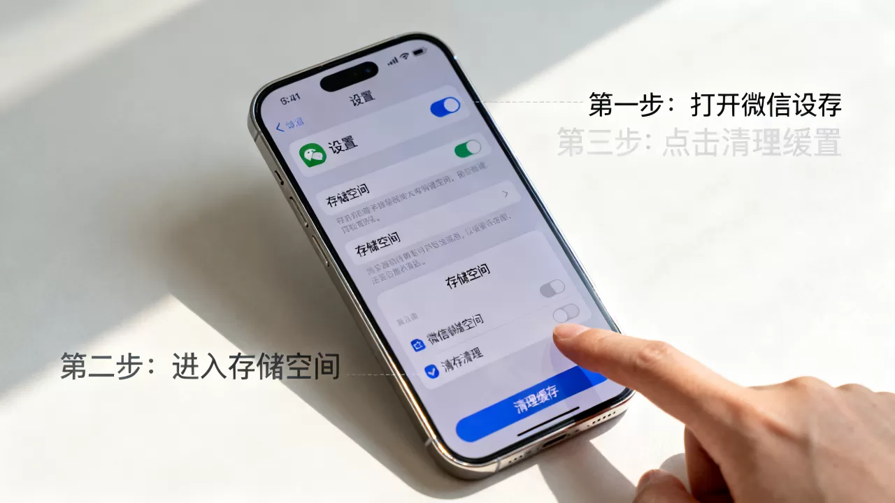 iphone微信缓存怎么清理，iphone微信清理缓存方法