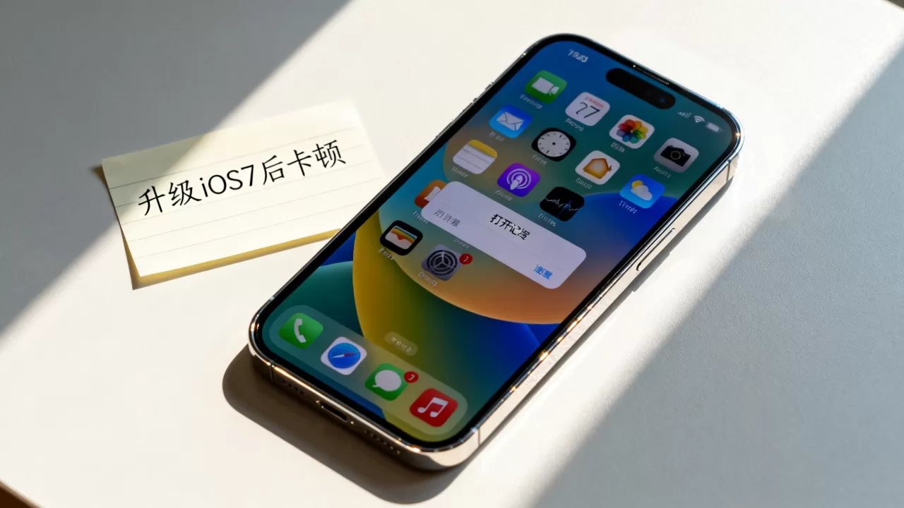 iphone手机升级ios7后变卡怎么办，iphone升级ios7