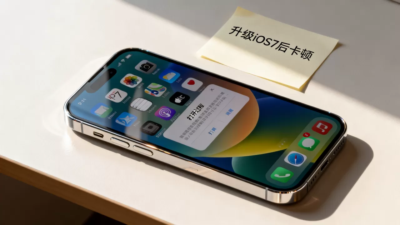 iphone手机升级ios7后变卡怎么办，iphone升级ios7