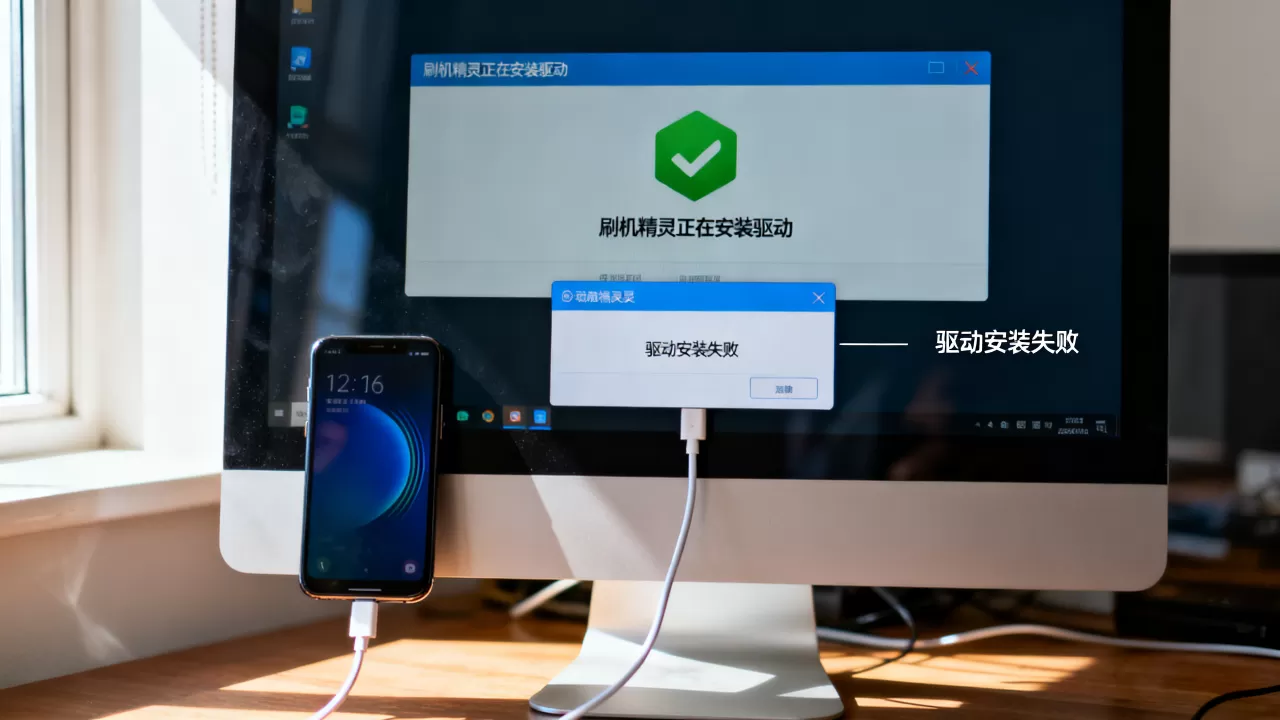刷机精灵正在安装驱动怎么办，刷机精灵驱动安装失败