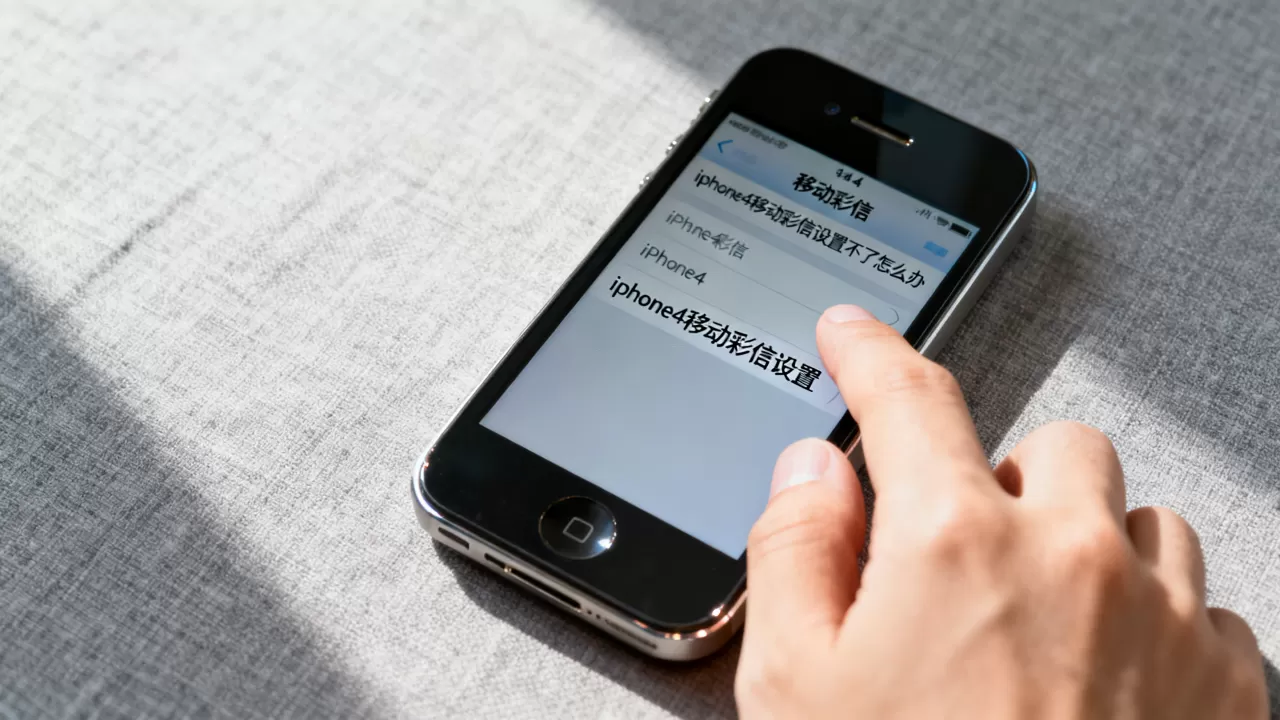 iphone4移动彩信设置不了怎么办，iphone4移动彩信设置