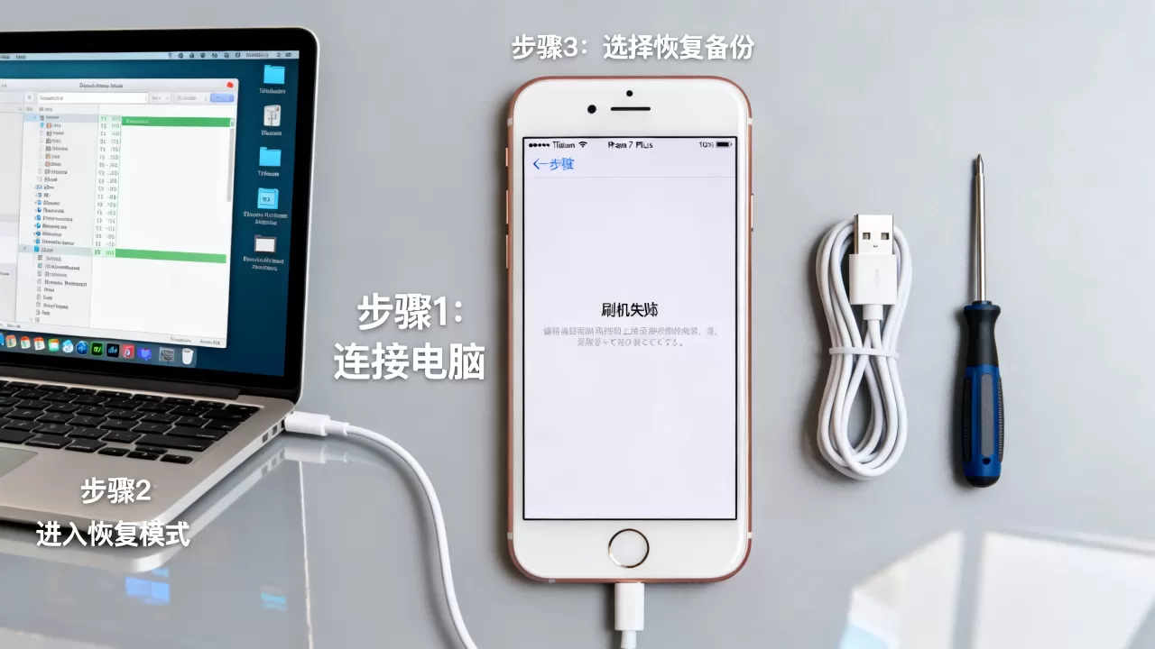 iphone7 plus刷机失败怎么办，iphone7 plus刷机教程