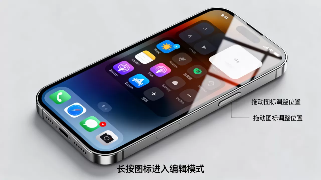 不越狱iphone图标随意摆，iphone怎么自定义图标布局