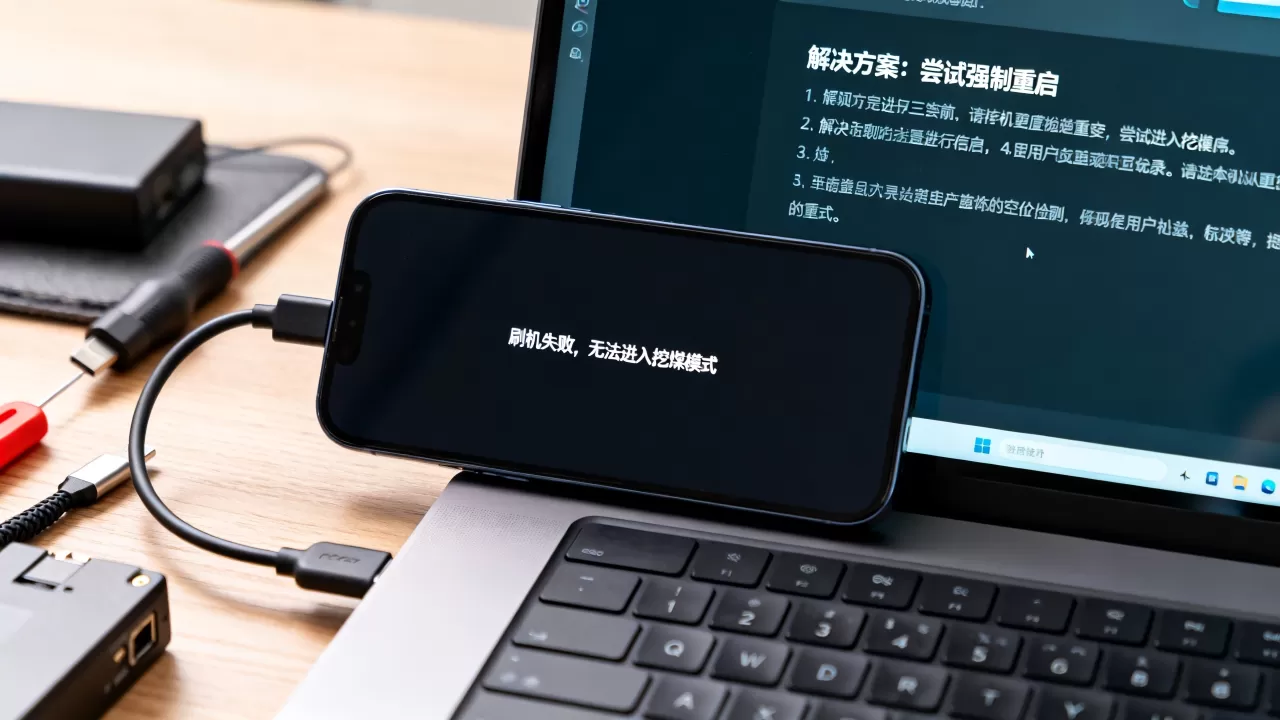 刷机失败进不了挖煤怎么办，刷机失败进不了挖煤