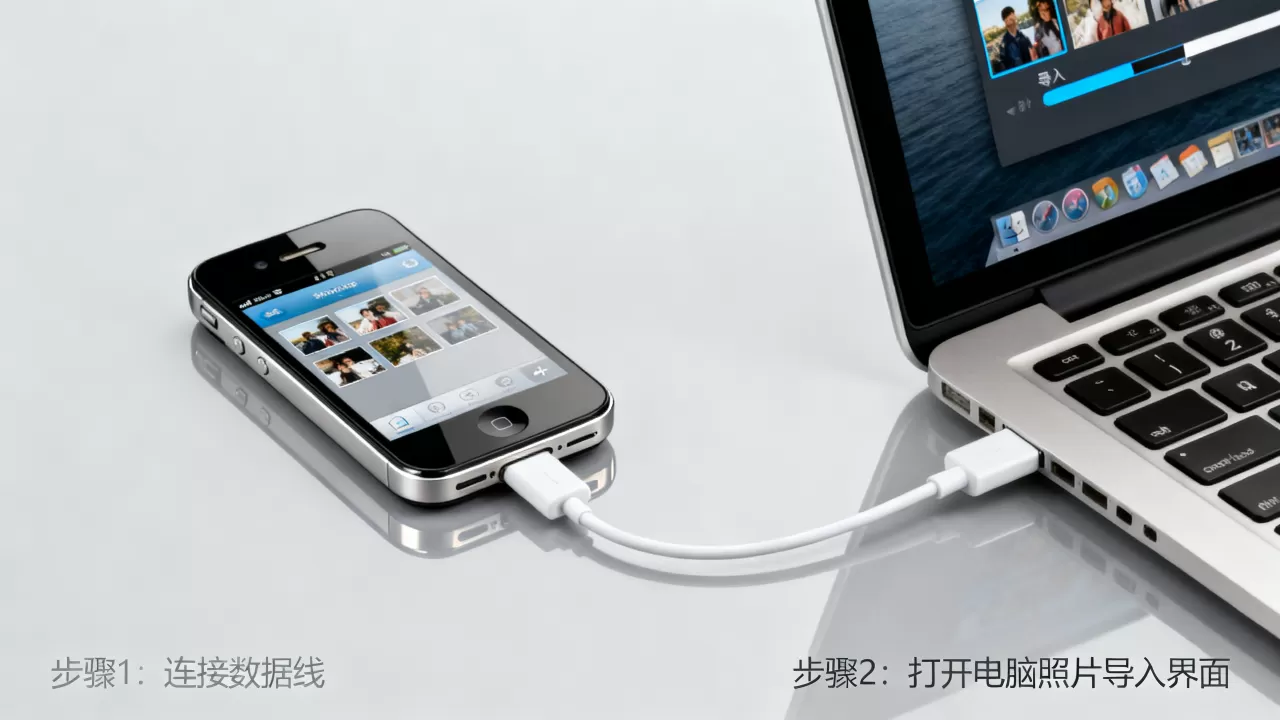 iphone4怎么导出照片，iphone4导出照片到电脑