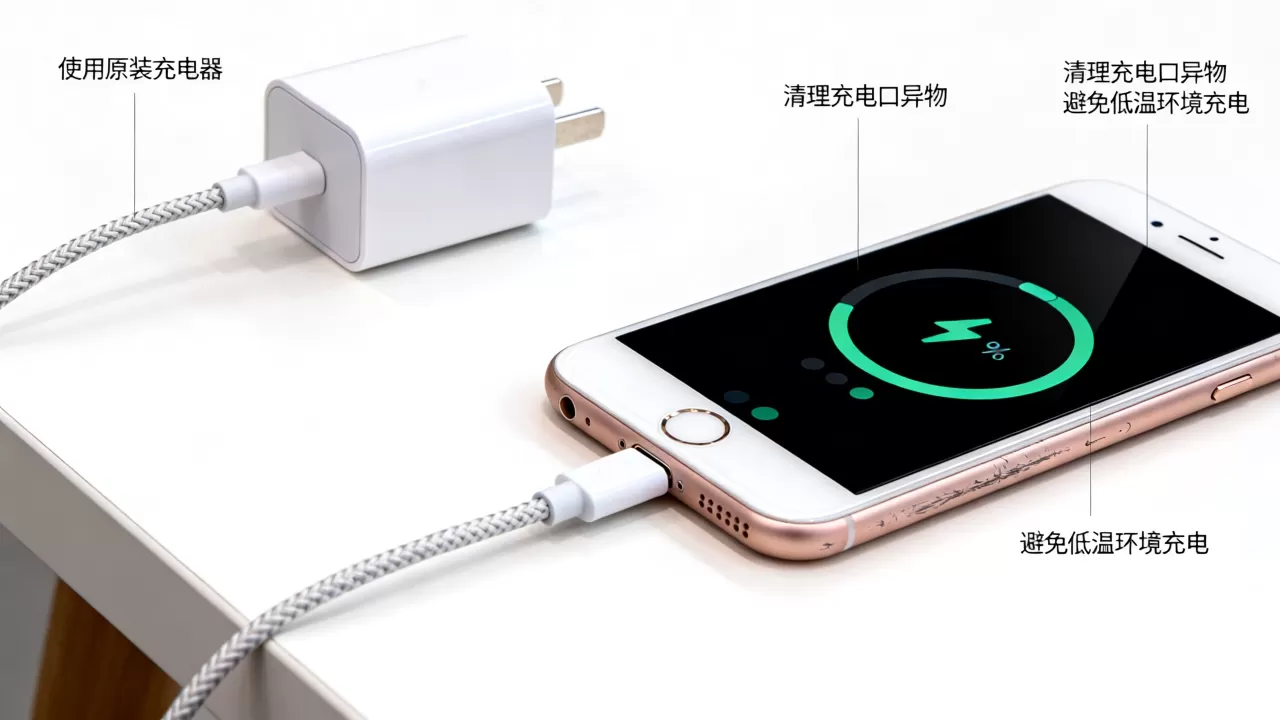 iphone6s快速充电，iphone6s充电慢怎么解决