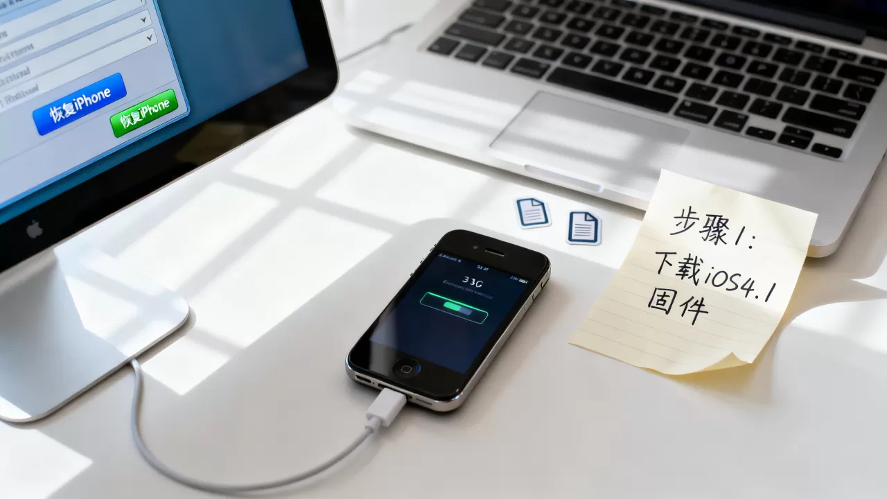 iphone3gs怎么降级到4.1，iphone3gs降级教程