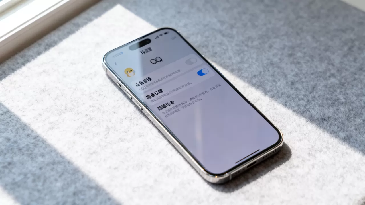 QQ如何不显示iPhone，QQ隐藏iPhone设备