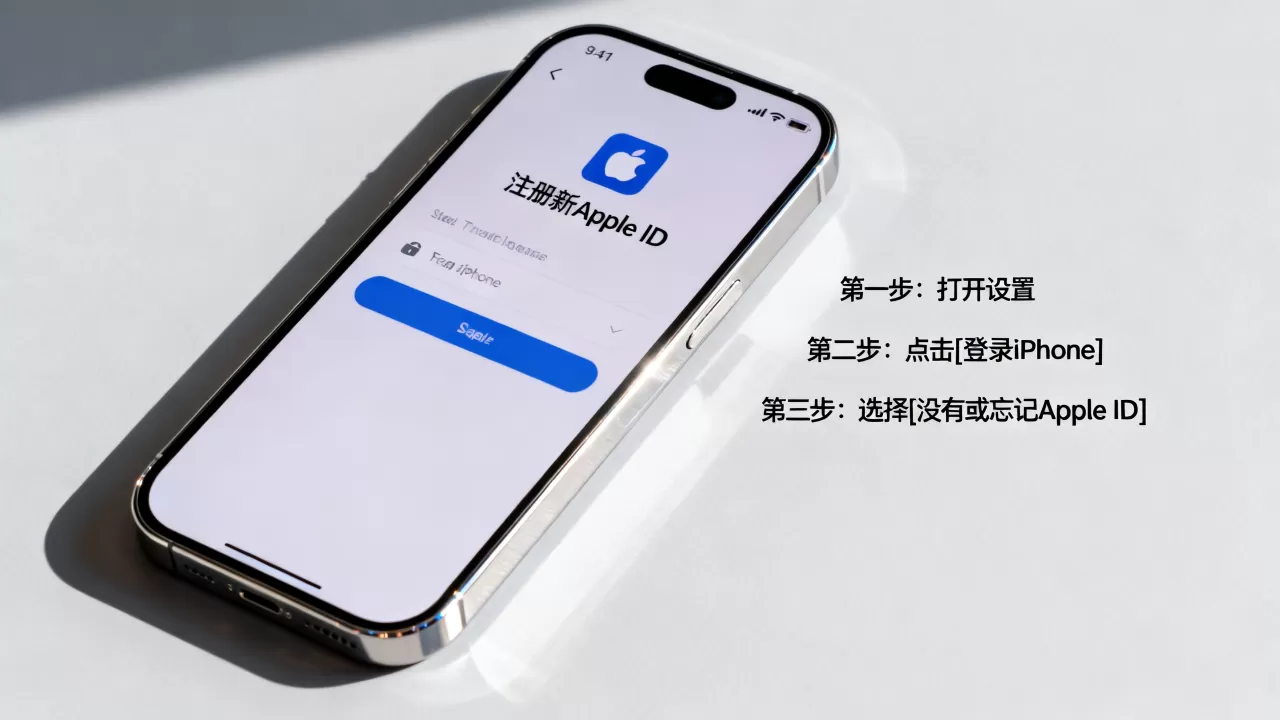 iphone怎么注册新的id，苹果手机注册新apple id教程