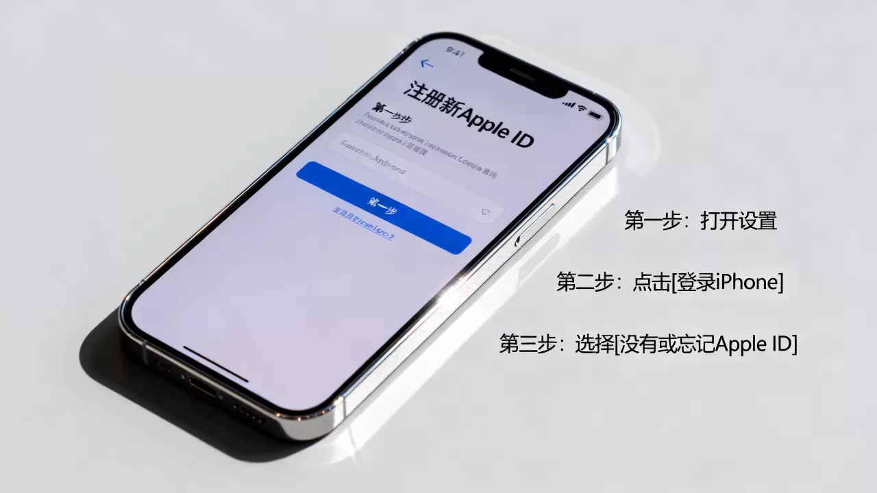 iphone怎么注册新的id，苹果手机注册新apple id教程