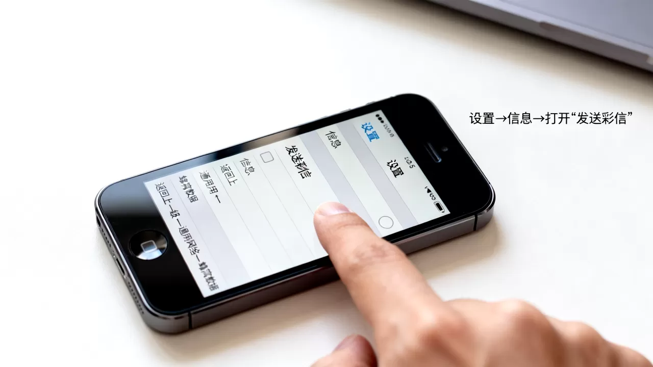 iphone5怎么设置彩信，iphone5设置彩信方法