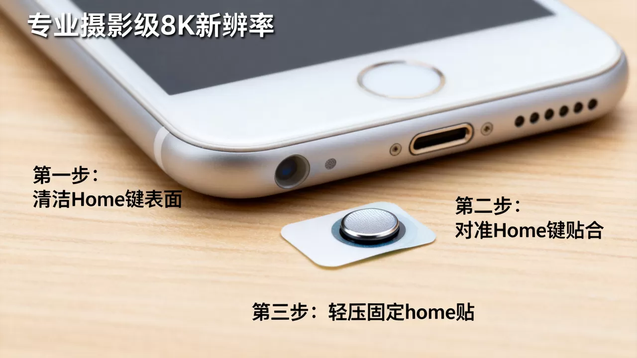 iphone6s home贴怎么贴，iphone6s home贴教程