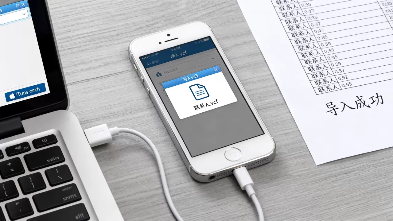 iphone5s怎么导入vcf文件，iphone5s导入vcf联系人教程