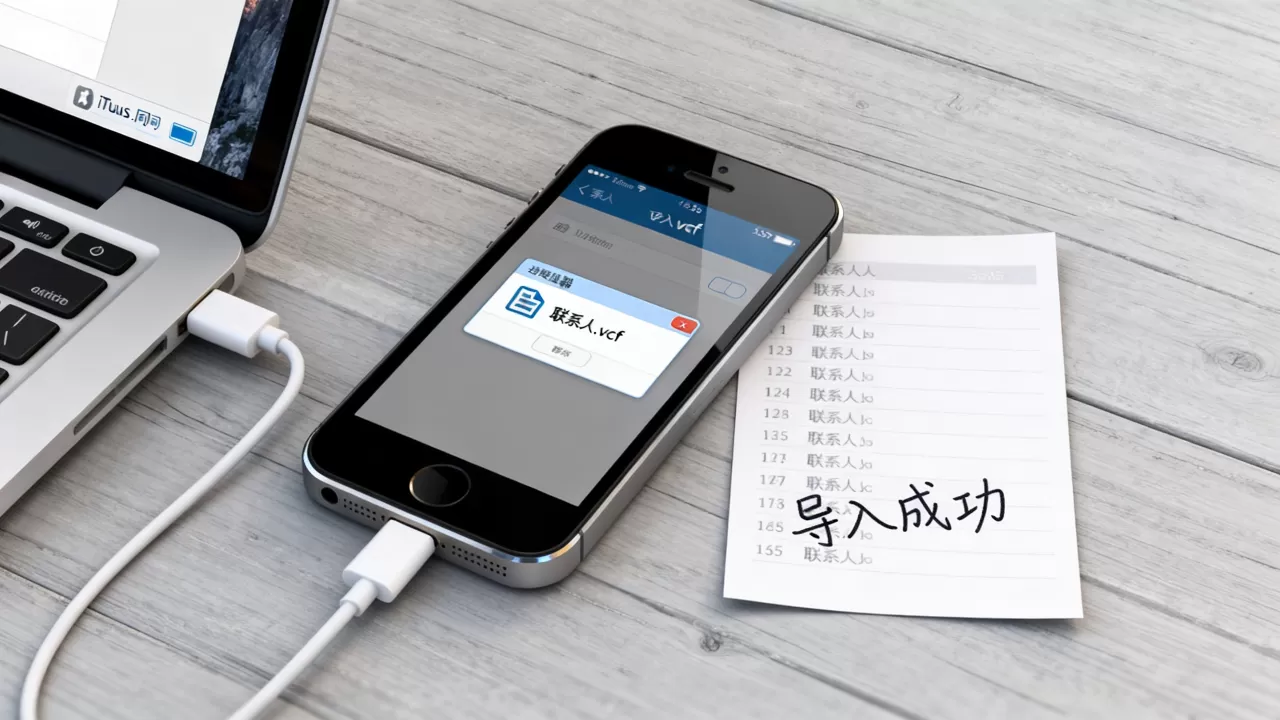 iphone5s怎么导入vcf文件，iphone5s导入vcf联系人教程