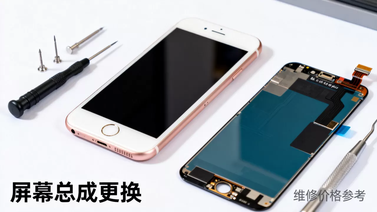 iphone6s plus维修多少钱，iphone6s plus屏幕总成更换