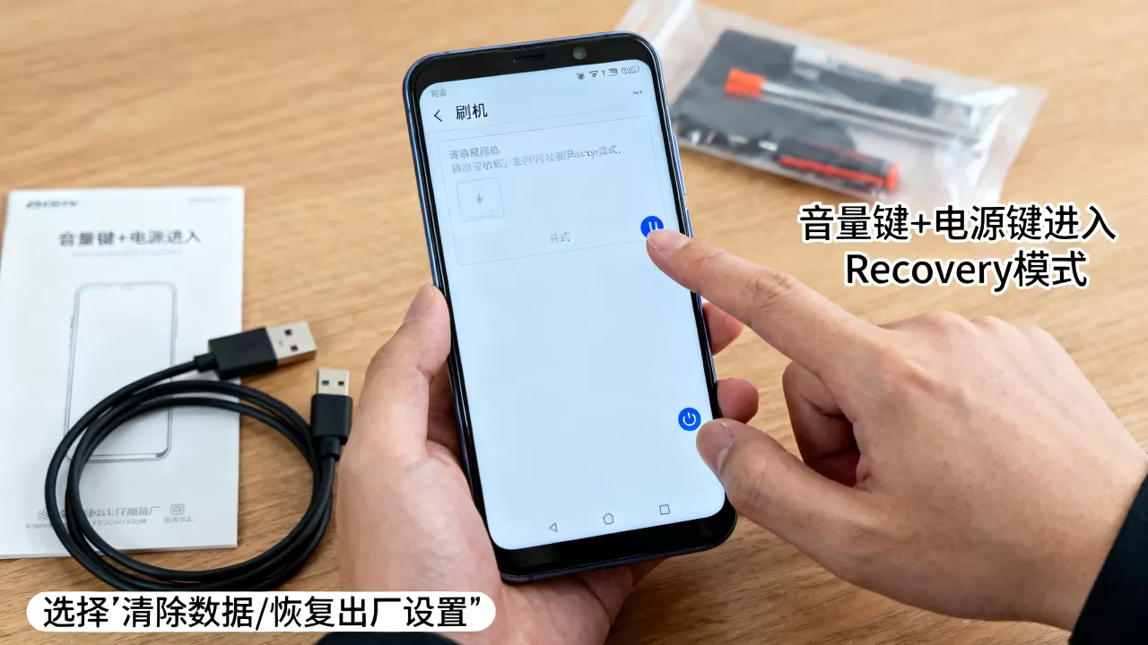 如何用音量键刷机