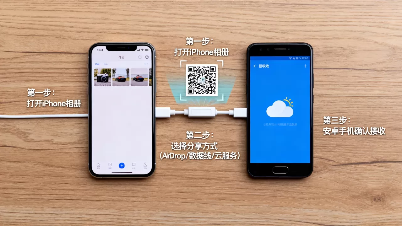 iphone照片传到安卓手机，iphone照片传到安卓手机怎么操作