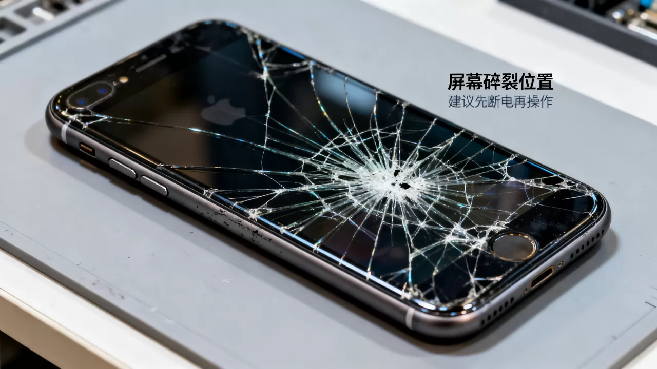 iphone7p摔了怎么修，iphone7p摔了屏幕碎了